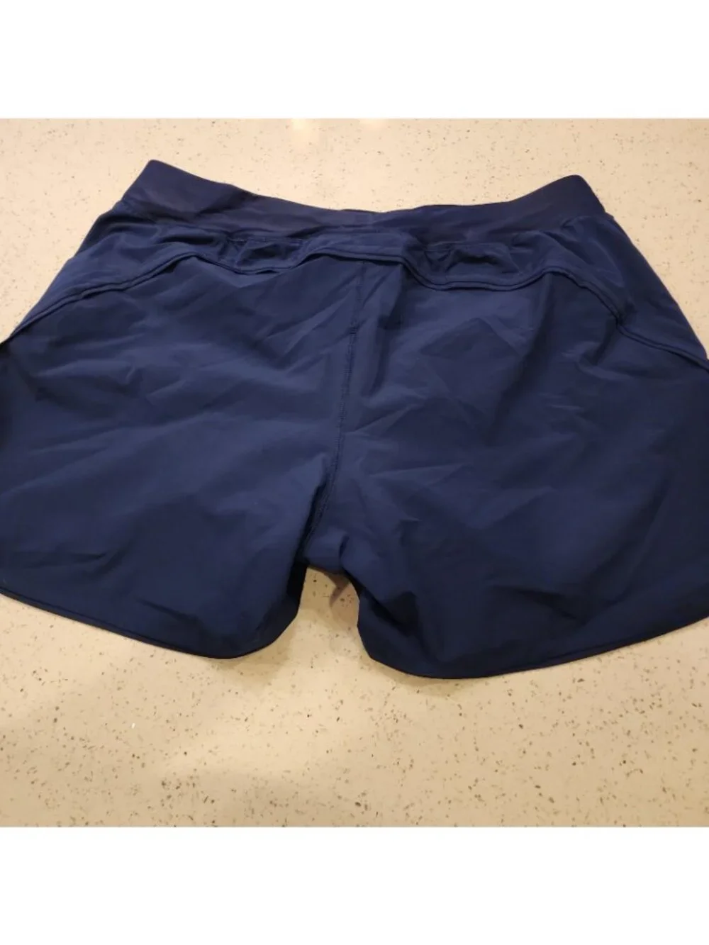 NWOT Women's Lands End Swim Shorts 18 Blue Lined Swimwear